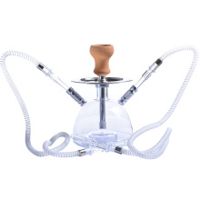 Innovative Design RY-65 Semicircle LED Hookah Acrylic Glass Single or Double Hose Hookah Shisha